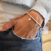 MELISA - pulsera personalizable medallas plata 8mm